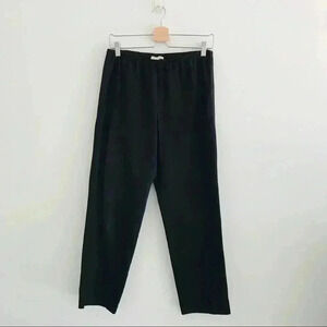 Eileen Fisher Straight Ankle Black Pants Sz S